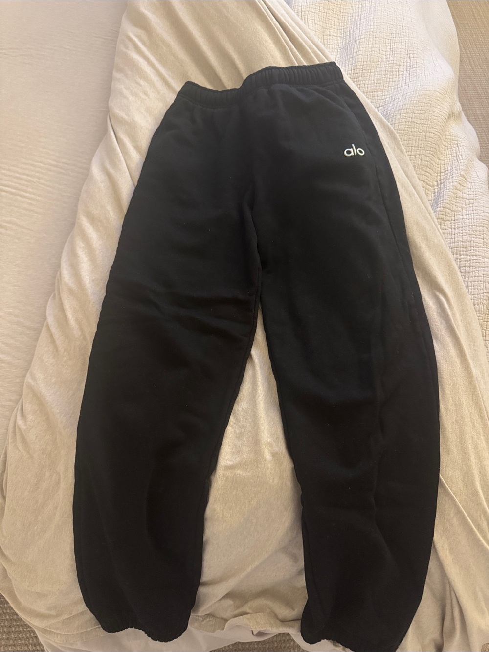 ALO Yoga Black Fleece Sweatpants